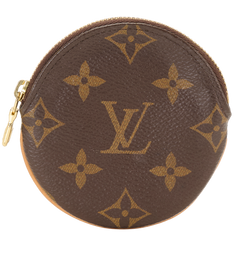 Louis Vuitton Round Coin Purse, Canvas, Monogram, TA1168, DB/B, 2*